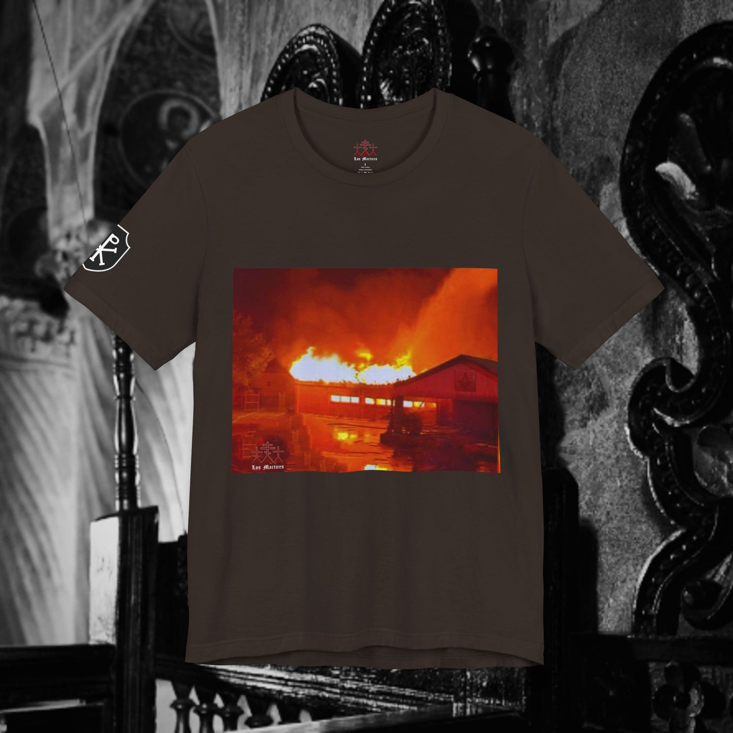 Masonic Lodge Burning Unisex T-Shirt