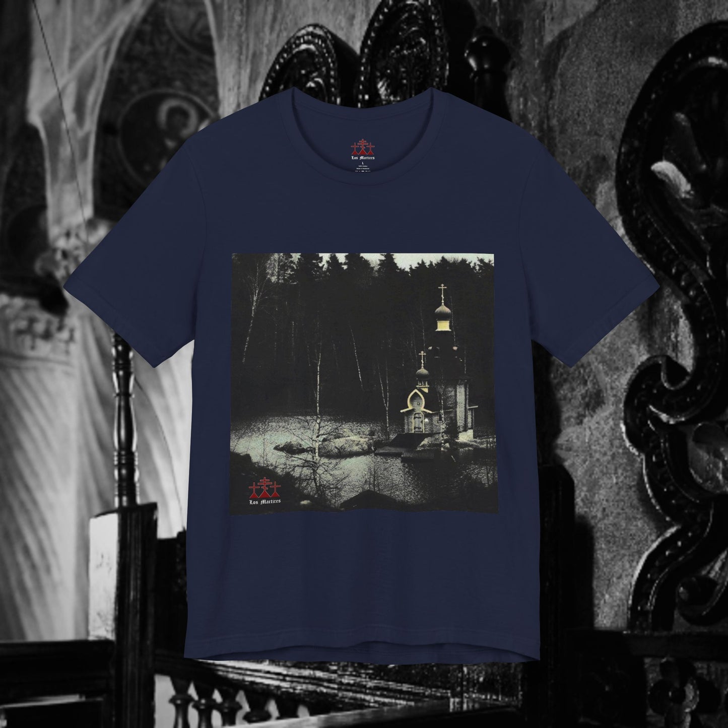 Orthodox Church Near The Lake Unisex Short Sleeve Shirt