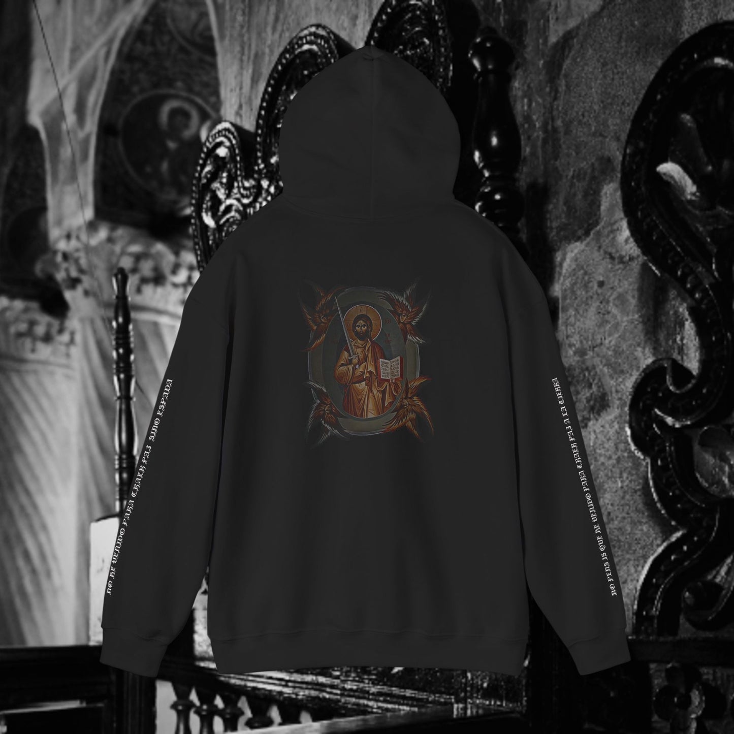 Christ with a sword Unisex Hoodie