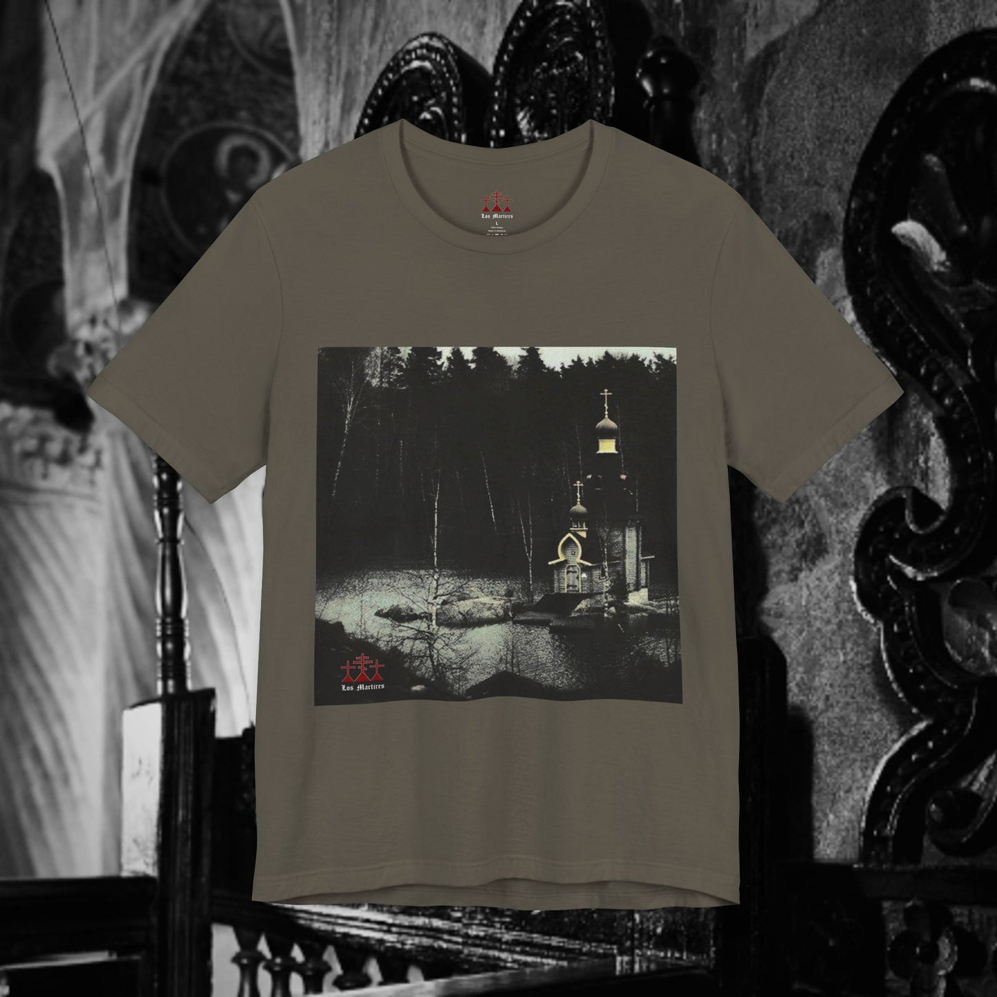 Orthodox Church Near The Lake Unisex Short Sleeve Shirt