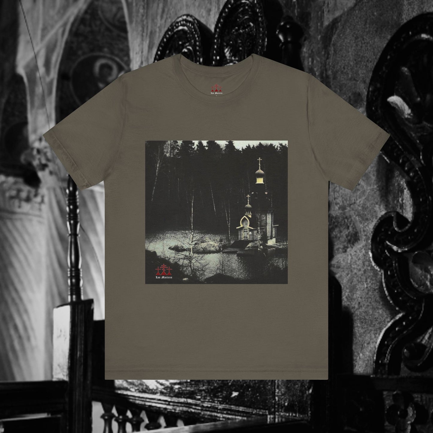 Orthodox Church Near The Lake Unisex Short Sleeve Shirt