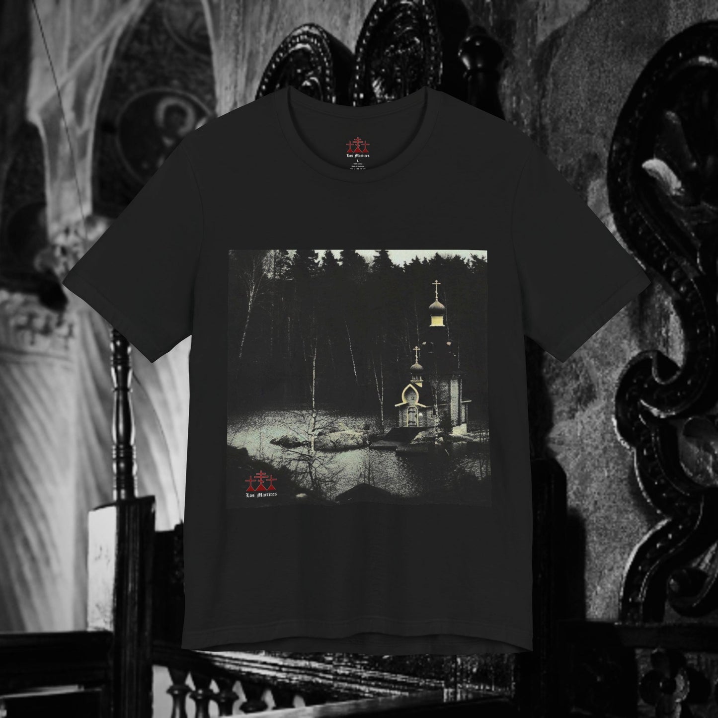 Orthodox Church Near The Lake Unisex Short Sleeve Shirt