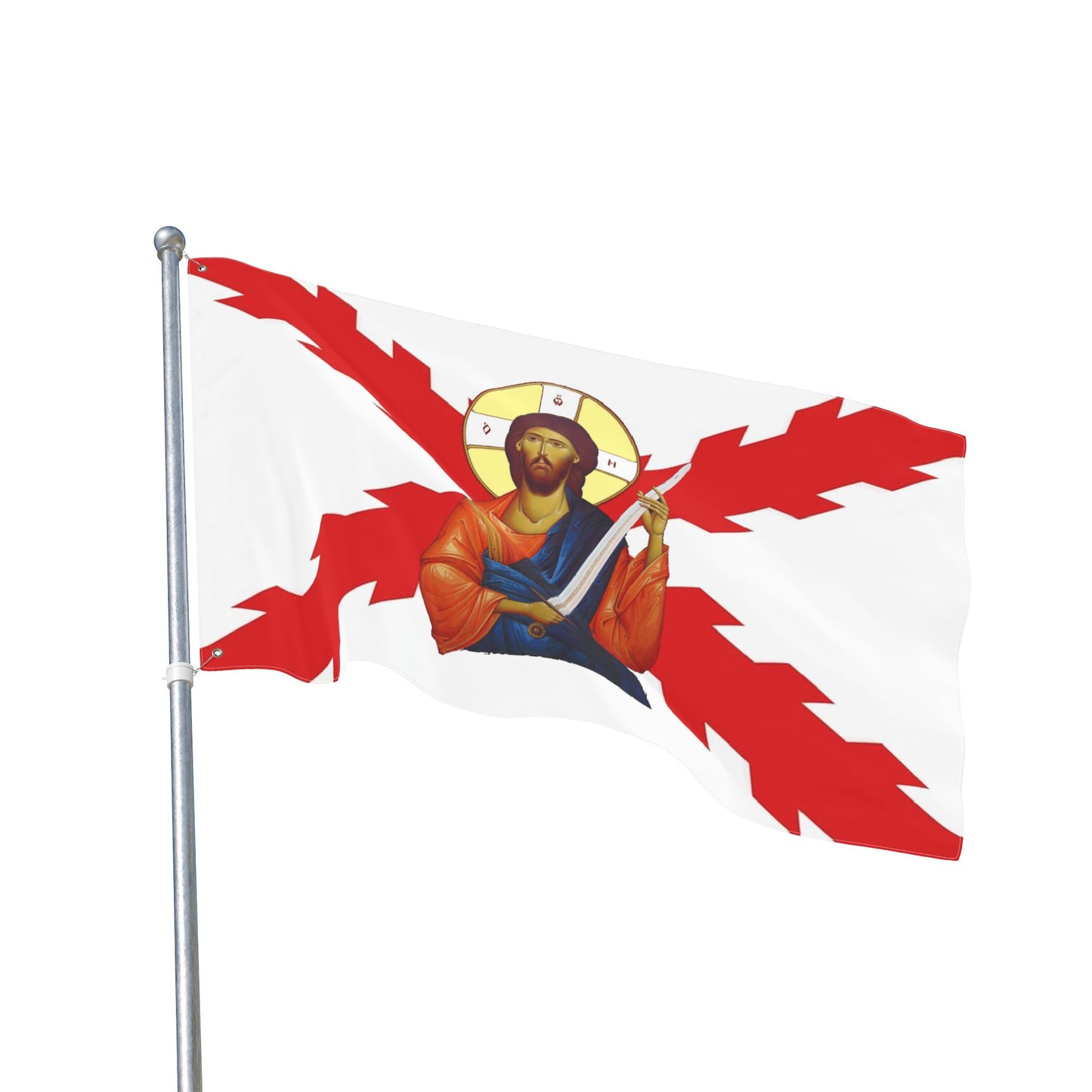 Spanish Empire Flag with Jesus Christ