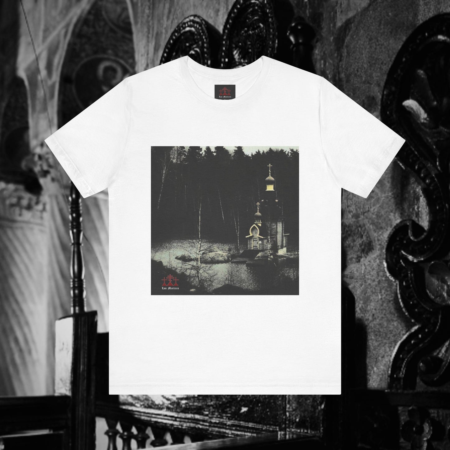 Orthodox Church Near The Lake Unisex Short Sleeve Shirt