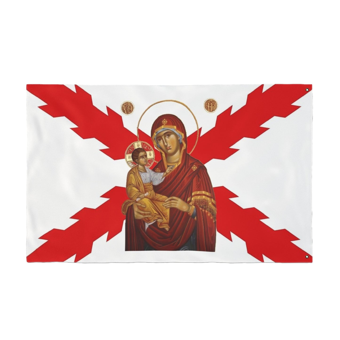 Spanish Empire flag with Theotokos