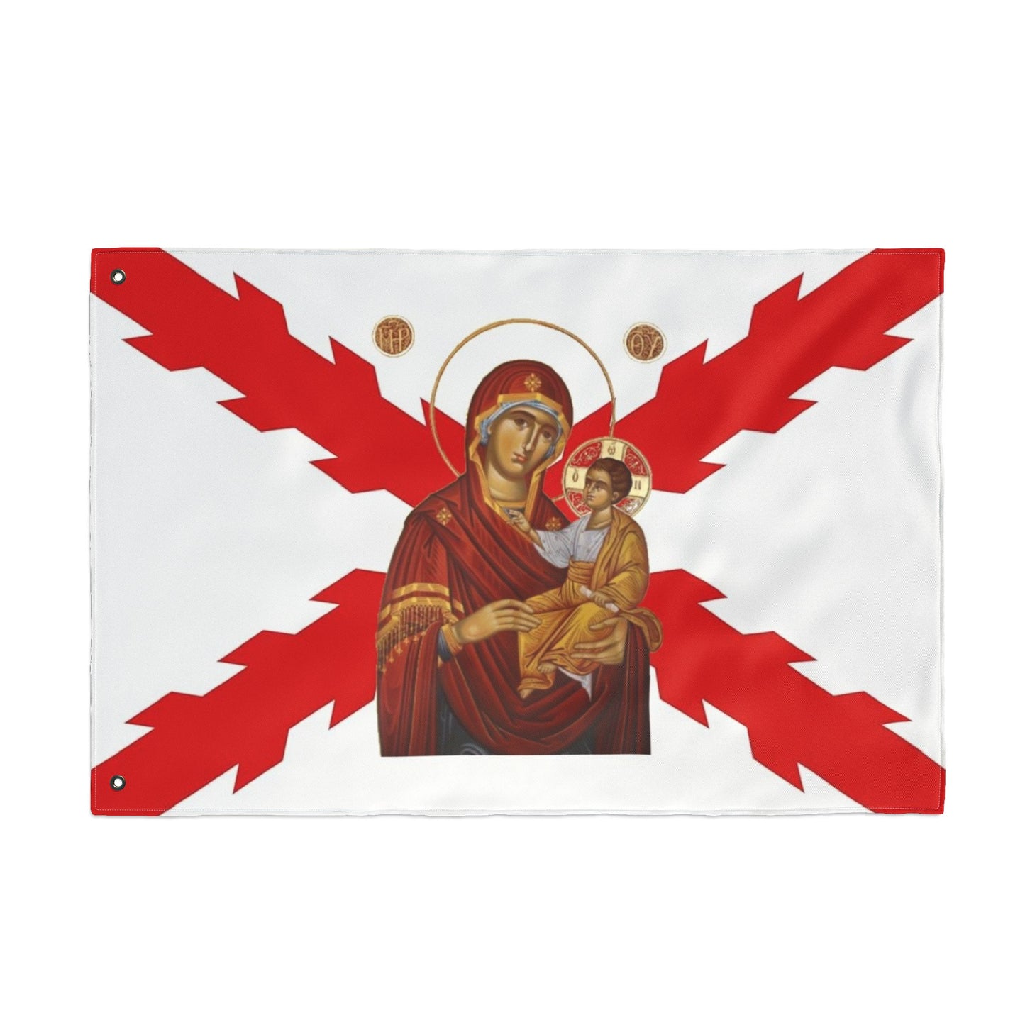 Spanish Empire flag with Theotokos