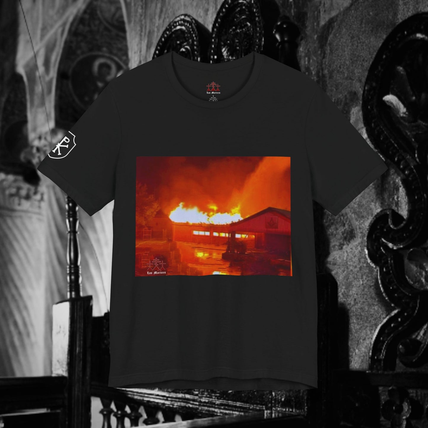 Masonic Lodge Burning Unisex T-Shirt