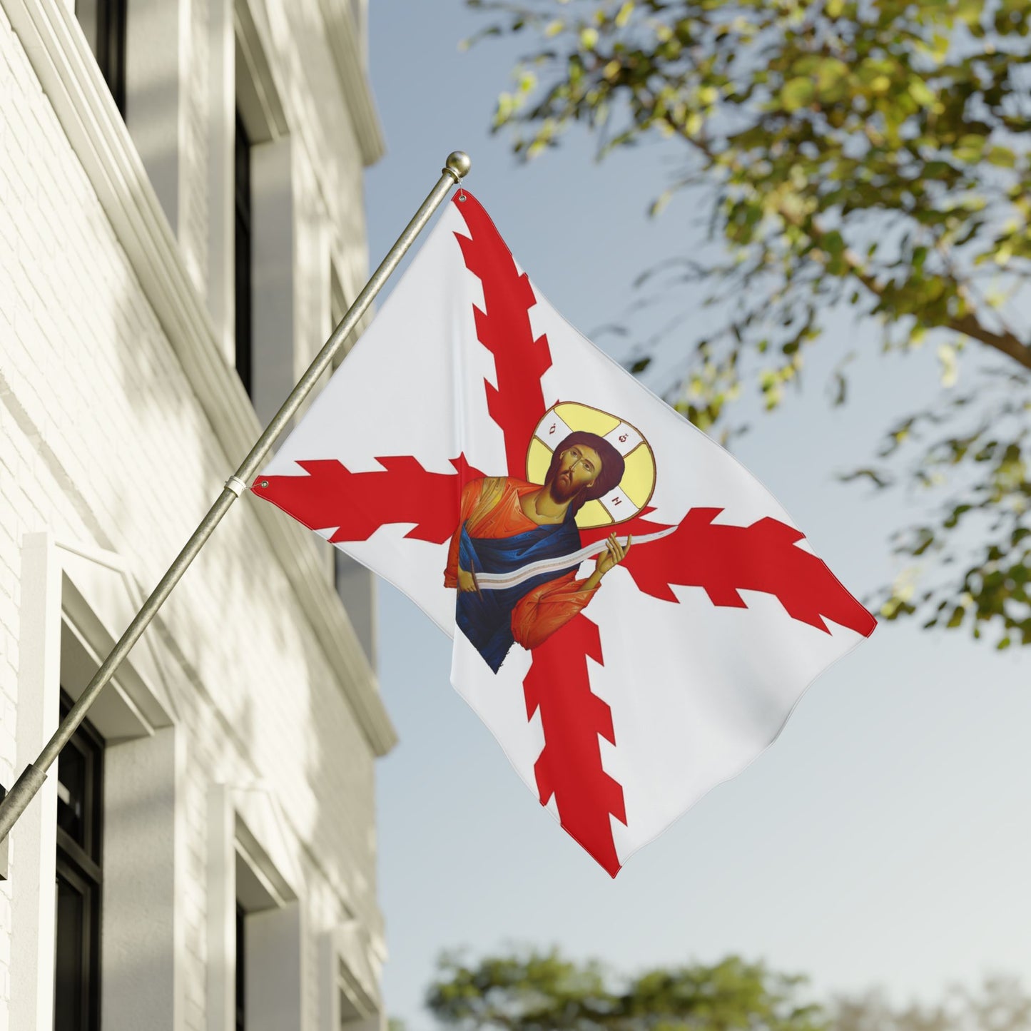 Spanish Empire Flag with Jesus Christ
