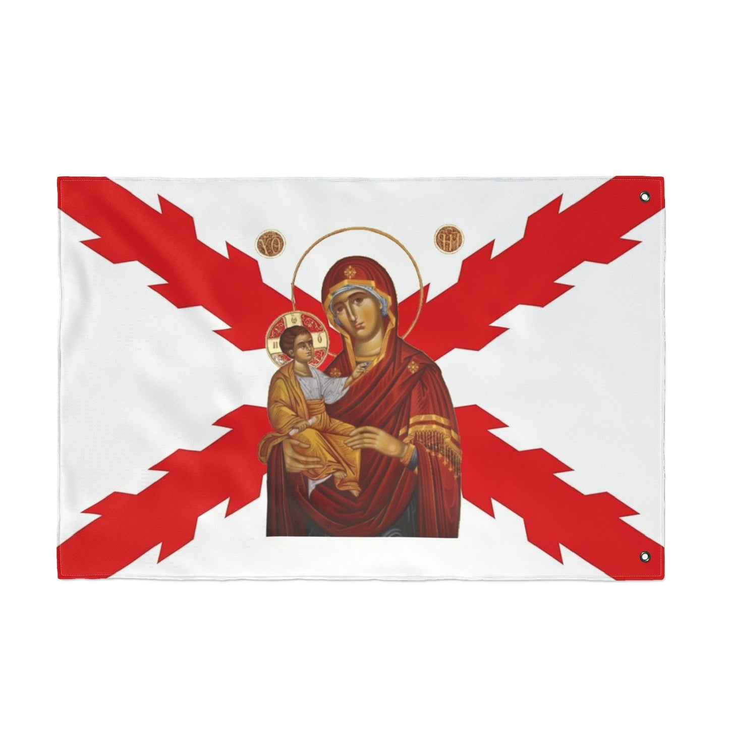 Spanish Empire flag with Theotokos