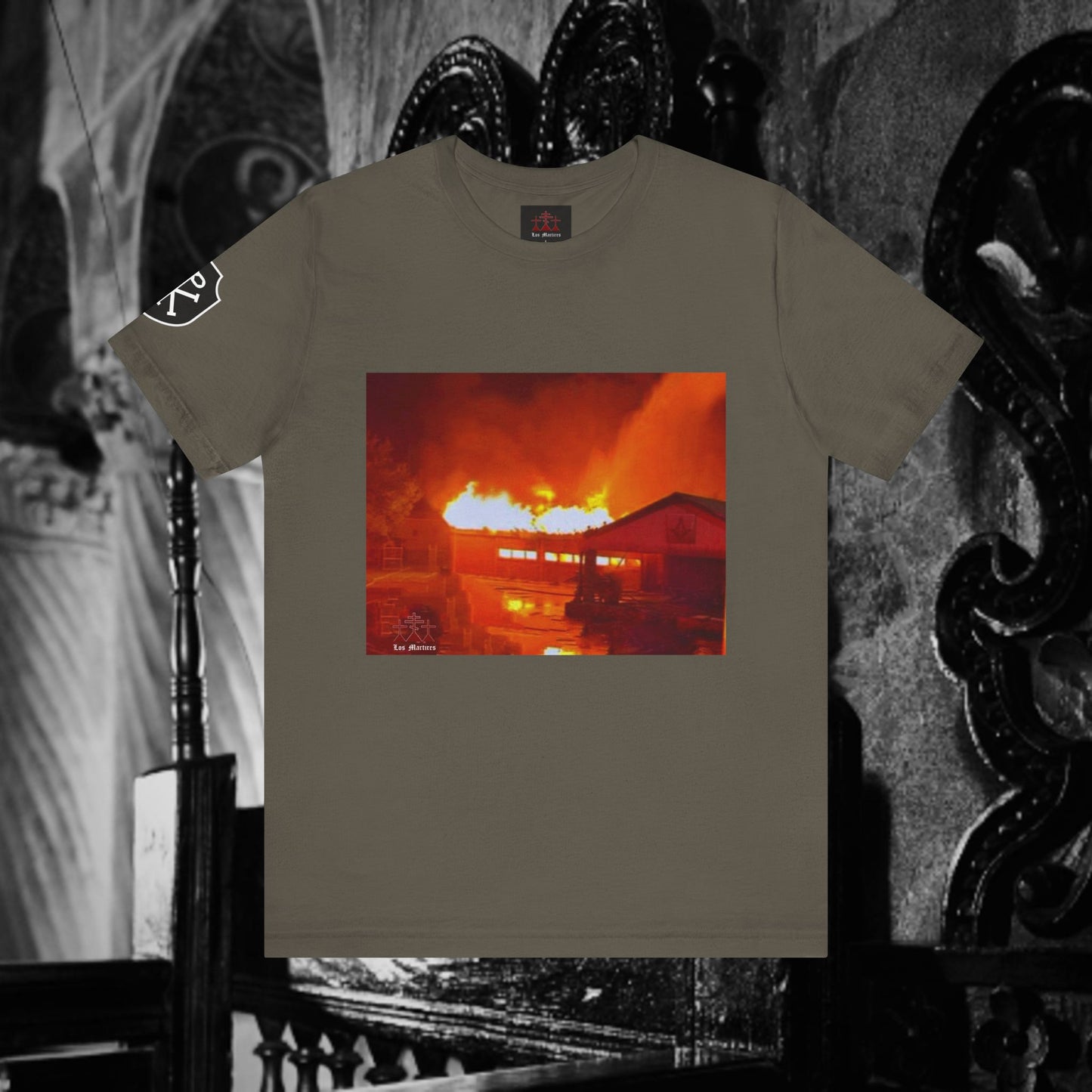 Masonic Lodge Burning Unisex T-Shirt