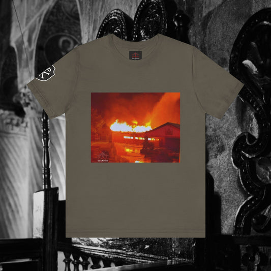 Masonic Lodge Burning Unisex T-Shirt