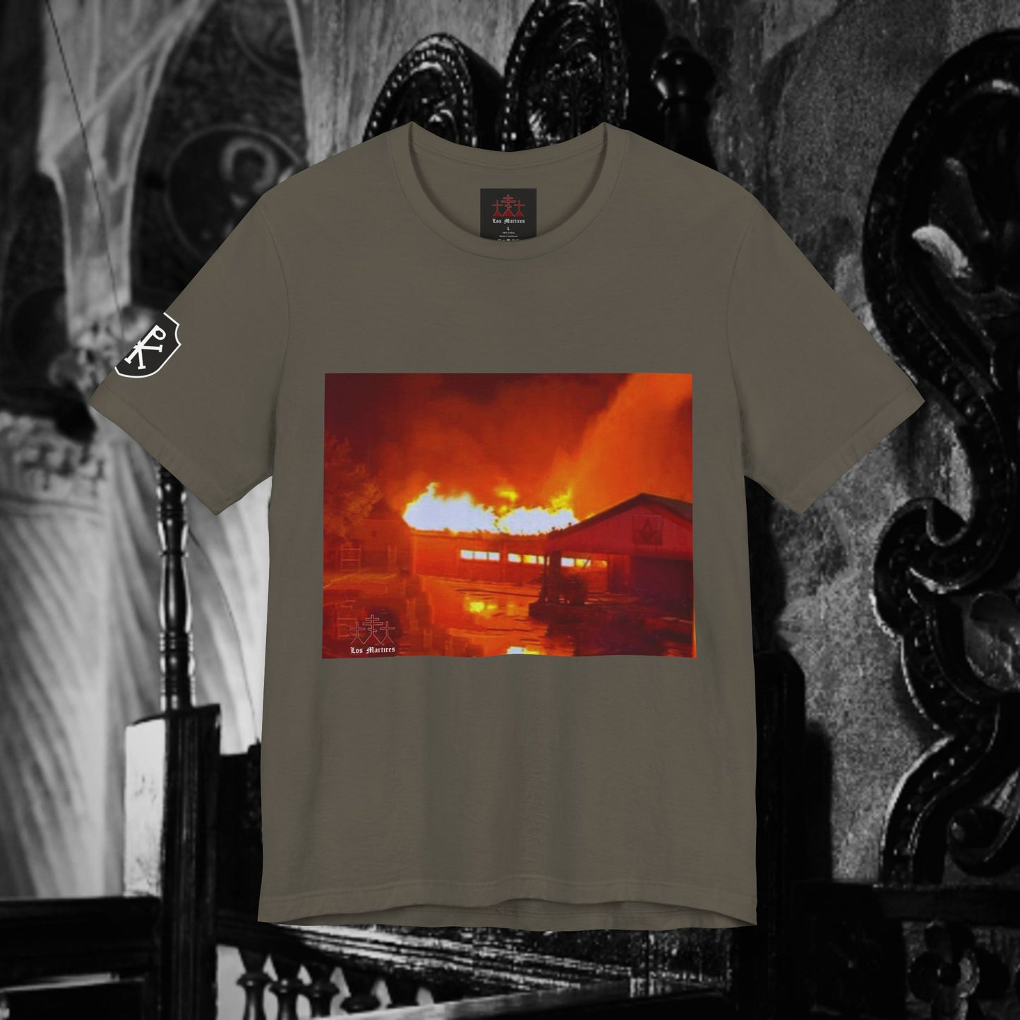 Masonic Lodge Burning Unisex T-Shirt