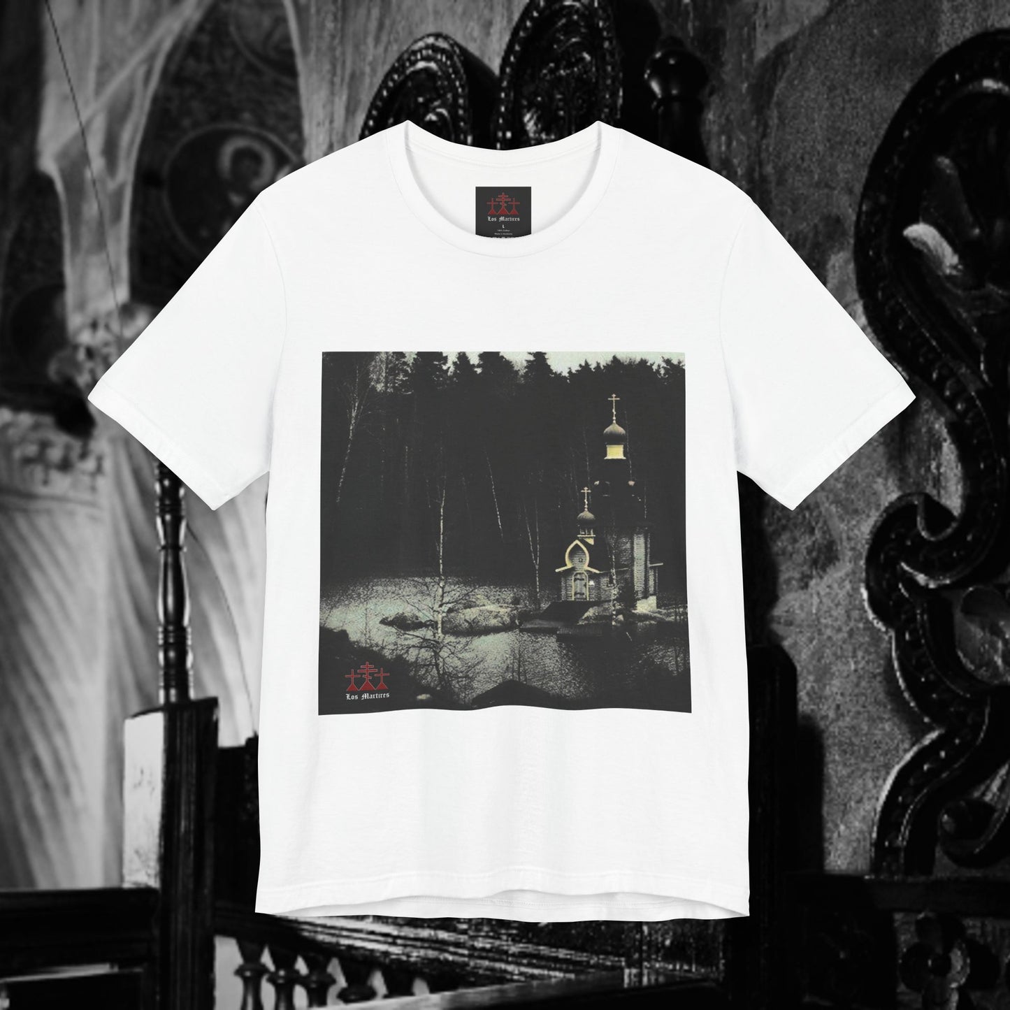 Orthodox Church Near The Lake Unisex Short Sleeve Shirt