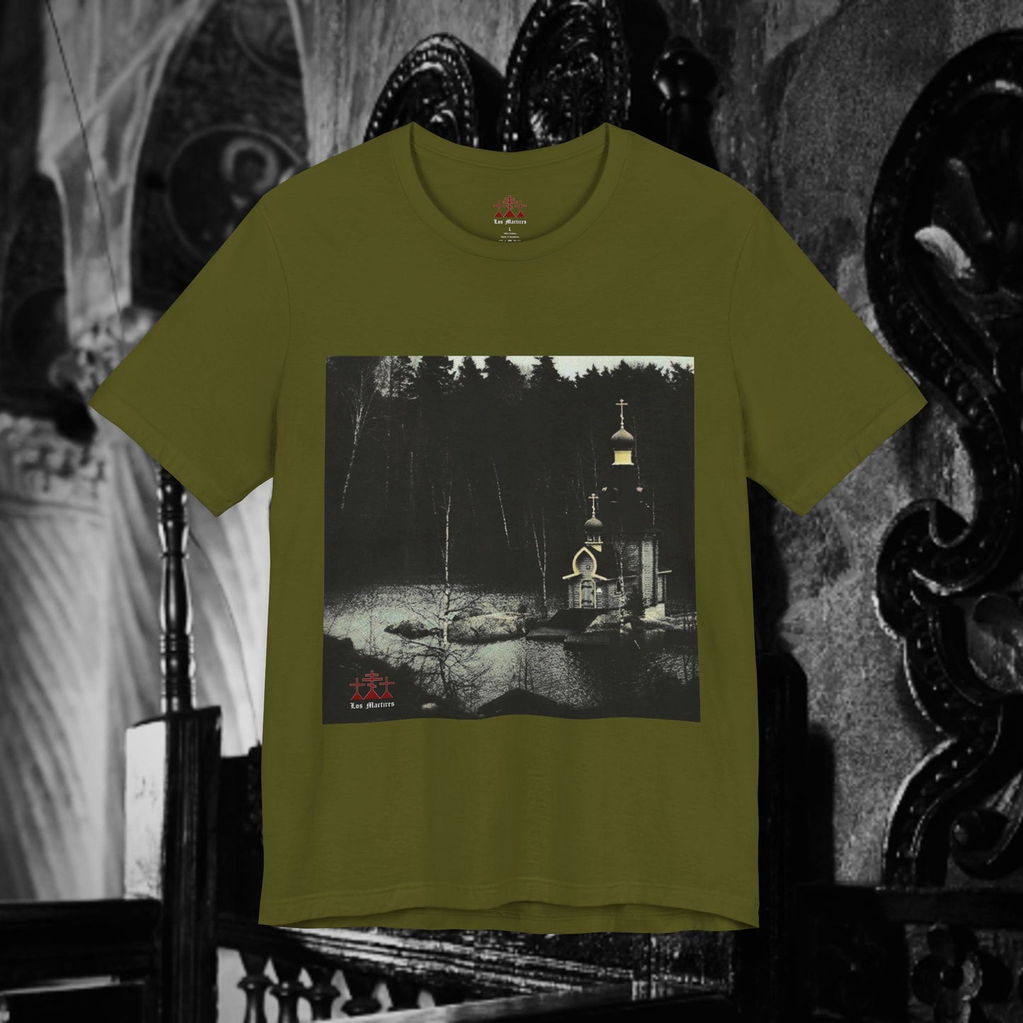 Orthodox Church Near The Lake Unisex Short Sleeve Shirt